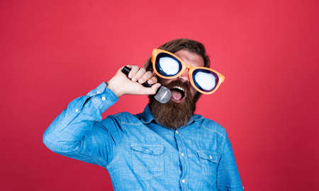 Let the Music Speak. birthday party singer. celebrate the holiday. hipster singing a song. music....