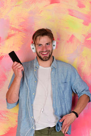 European dj have fun time.