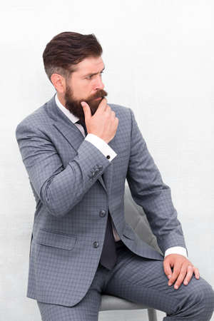 Modern trend. Confident. Tailored suit. Fashion shop. Menswear concept. Elegant fashion outfit....