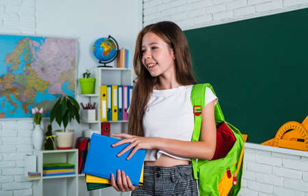 curious smart student. pupil kid study lesson. child learn subject. college studentの写真素材