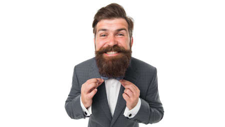 tie complement my shirt. simplest and cheapest. The best choice. Bearded brutal man. pay attention to every detail. suit-tie combination. Happy and Elegant Gentleman. fits just perfect. Hipsterの写真素材