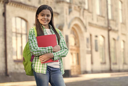 Find your perfect book and start learning. Happy kid back to school. Learning package. School education. Language learning course. Knowledge day. September 1. Private learning, copy spaceの写真素材