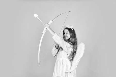 One and only. February 14. valentine sale and discount. Cupid shoot with bow. Arrow of love. small...