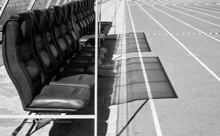 vip stadium seat tribune outdoor for people, stadiumの写真素材