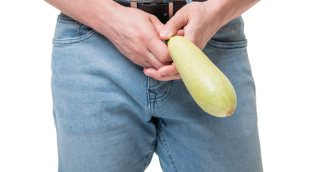 marrow erotic food imitating impotence isolated on white background