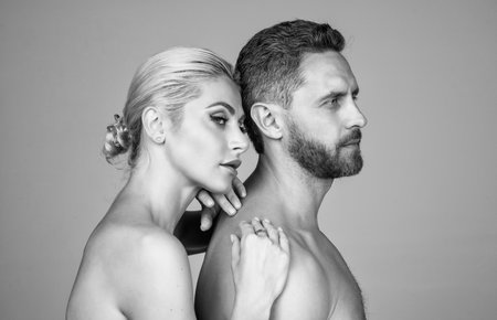 sexy couple in love. sensual undressed couple. naked woman embrace bare  man. romantic relationship [FY310191745636] |  Qlean  Market