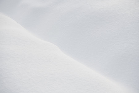 White snowdrift. Snow background. Snowy texture. Abstract winter background, copy spaceの写真素材