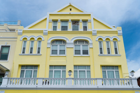 architecture building facade. architecture building exterior. architecture building outdoor.の写真素材
