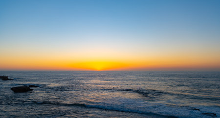 seascape at sunrise panorama. seascape at sunrise outdoor. photo of seascape at sunrise horizonの写真素材