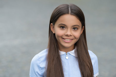 teen girl portrait. teen girl portrait outdoor. teen girl portrait in the street.の写真素材