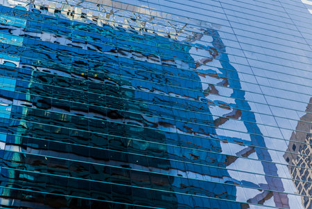modern city perspective. skyscraper in metropolis city. city downtown with skyscraper in...