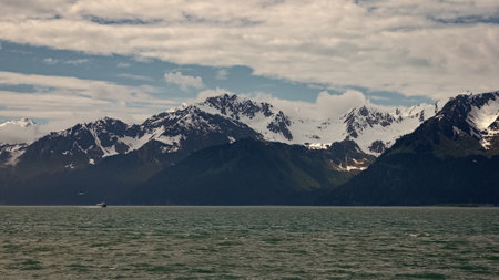 wild nature with mountain landscape. nature with mountain peaks. photo of natureの写真素材