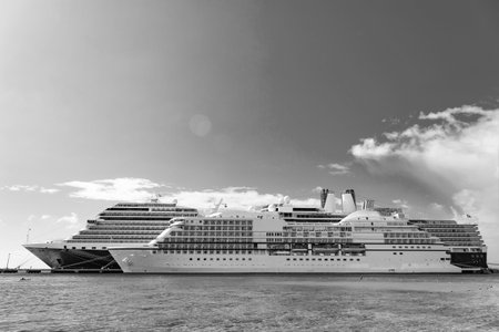 image of cruise ship vacation in sea. cruise ship vacation. cruise ship vacation in summer.