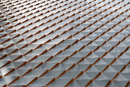 Geometric architecture. Tile shape background. Geometric shape. Tile structure architecture. Ceramic geometrical background. Geometrical backdrop. Geometric pattern background. Minimalist patternの写真素材