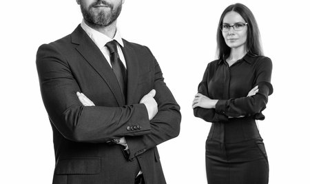 Advertising for businesspeople success. Financial successful deal. businesspeople in suit. Business success isolated on white. Successful partnership. Business team success. business styleの写真素材