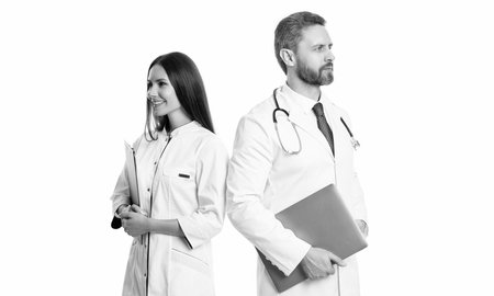 medical service. doctor hold clipboard writing prescription to patient. medical record diagnosis. medical prescription after doctor checkup. prescription healthcare. Medical clipboardの写真素材