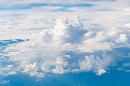 Sky clouds background. Air clouds in the blue sky. blue sky backdrop with the clouds. Sky Clouds...