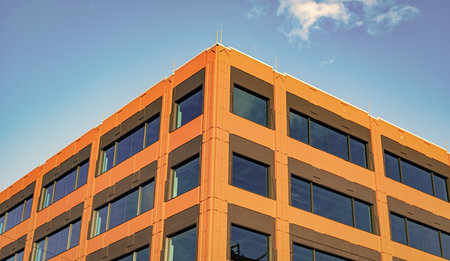 Business office building modern architecture in business city area having nice architectural design