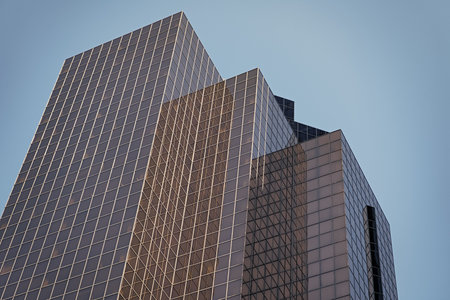 Office building in business district. Skyscraper building architecture. Business skyscraper of...