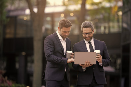 Successful businessmen freelance online. Businessmen freelancing in New York. Freelancer developer...