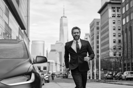 Dealer man success. Car dealership. Retail businessman manger. Car insurance dealer. Buying or...