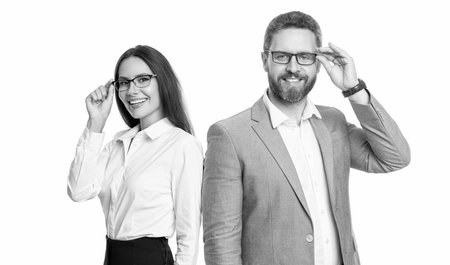 ambitious businesspeople support. professional business leader with manager. successful...