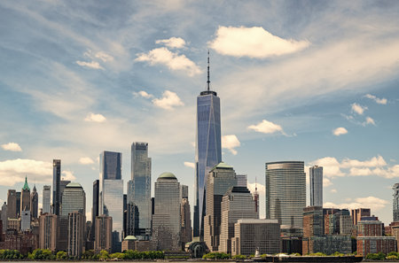 New York City with Manhattan Skyline over Hudson River,New York City, USA NYC, NY. New York City NYC...
