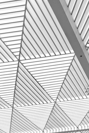 Abstract background. Architectural geometrical background. Geometrical architecture. Geometric abstract architectural background. Abstract architecture design. Modern architectureの写真素材