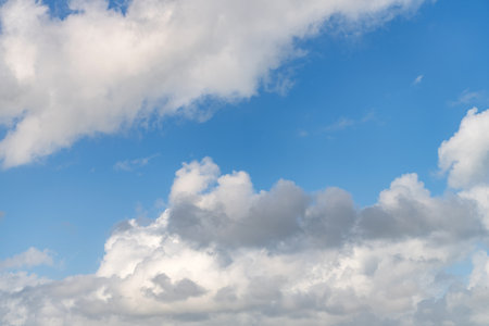 Cloudscape sky background. Cloud in the sky. Background with cloud. Gloomy sky with overcast clouds....