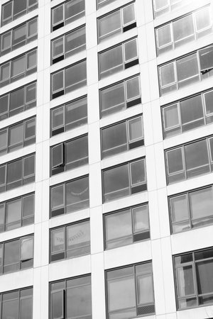 Building facade architecture. Building background. Window in building. Architectural detail....