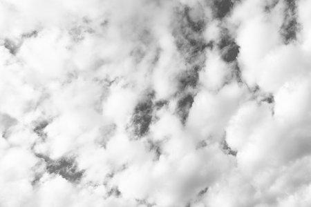Sky with white cloud. Beauty white cloudy on blue sky with soft sun light, Nature view soft white...