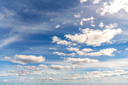 Cloudy sky view. Cloud drifting. Cloudy atmospheric backdrop. Morning sky with cloud. Sky and cloud...
