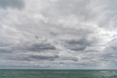 Calm horizon with sea nature. Romantic summer vacation at seascape. Sunset sea and seascape. Sea...