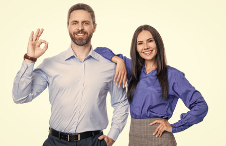 businesspeople isolated on white. businesspeople together while having meeting in the office. businesspeople working on business project. collaborating on a new business project.の写真素材
