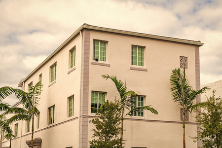 Architectural district Art Deco. Modern pink building of Miami beach. Ocean drive. Miami Beach in Ocean Drive Florida. Art Deco building architecture. Architectural building. Art decoの写真素材