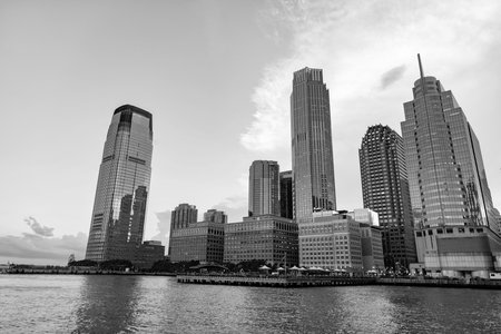 Office building in business district. Skyscraper building architecture. Business skyscraper of...