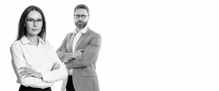 businesspeople isolated on white. businesspeople together while having a meeting in the office. businesspeople working on business project. collaborating on a new business project. born leaderの写真素材