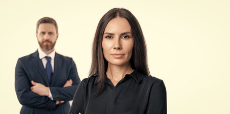 business partner isolated on white. two businesspeople in suit. business teamwork and collaboration. partnership concept. partner team. successful partnership. business team success. economic successの写真素材