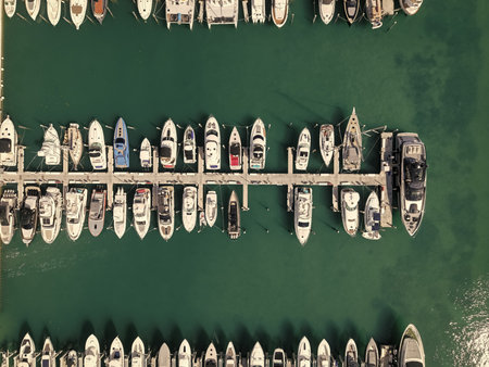Private docks. South pointe Miami marina with luxury yacht. Summer vacation. Luxury South beach...