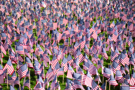 American Flag for Memorial Day. 4th of July. American flag background. Flag of USA. National flag united states background. Independence day. Patriotic symbol. American background. Pride in heritageの写真素材