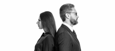 businesspeople isolated on white. businesspeople together while having a meeting in the office....
