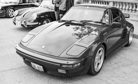 Chicago, Illinois - September 29, 2024: Porsche 930 turbo or 911 red color. Porsche 930 turbo or 911...