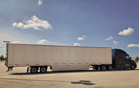 Freightliner Cascadia heavy truck. Heavy duty truck of Freightliner Cascadia. Vehicle of...