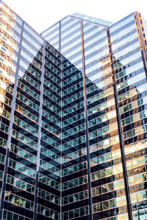 Business building. Glass building. Business city. City architecture. Modern glass building....