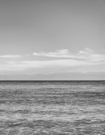 Ripple water of ocean. Aquamarine ocean nature. Background of clear turquoise sea water. Idyllic summer vacation. Rippled surface. Ocean beach. Sea water surfaceの写真素材