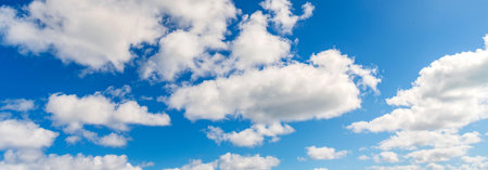 Overcast scene. Cloudy sky view. Cloud drifting. Cloudy atmospheric backdrop. Morning sky with...
