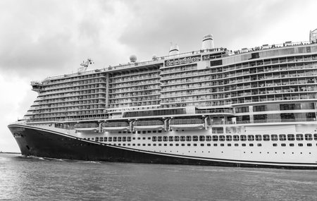 Miami, Florida, USA - December 16, 2024: Carnival cruise line. Cruise ship tour and travel at sea....