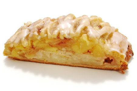 Juicy apple strudelの写真素材