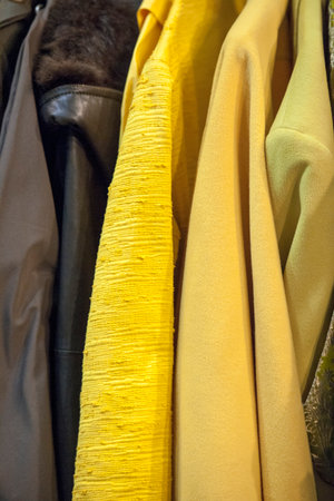 Fashionable winter and autumn clothes for men. Studio shoot.の写真素材