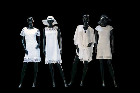 Fashionable spring and summe clothes for women. Studio shoot.の写真素材